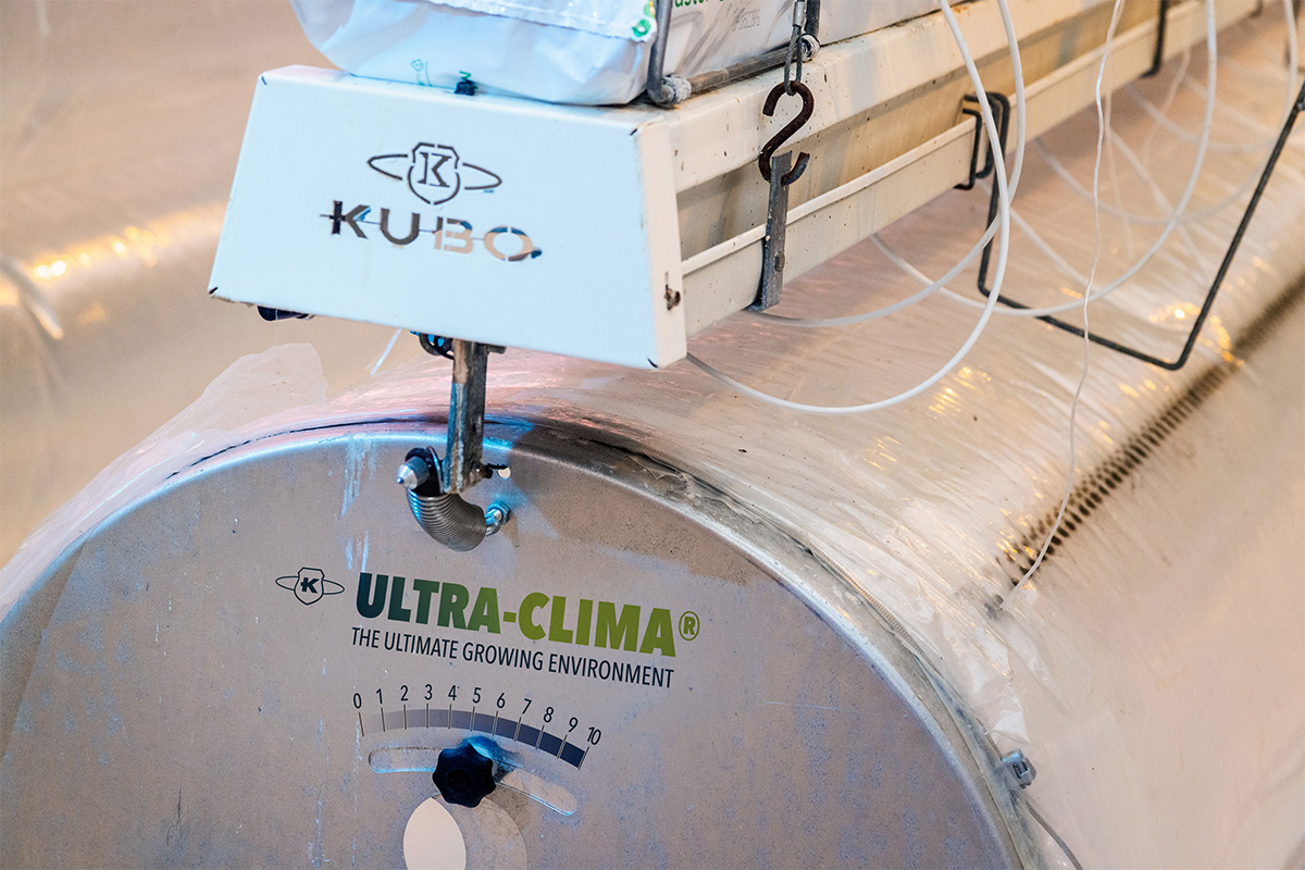 KUBO Ultra-Clima greenhouse system for climate control and year-round growing
