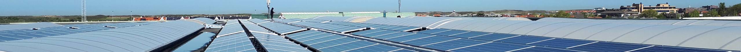 Solar panels roof production hall kubo greenhouses